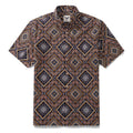Men's Hawaiian Shirt Sharp Geometry Cotton Button-down Short Sleeve Aloha Shirt