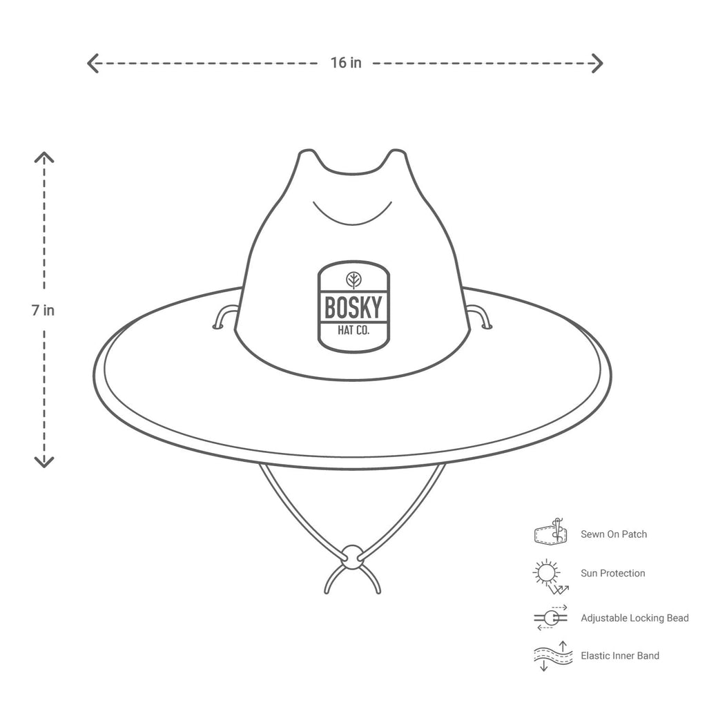Back in Black Matte Beach Lifeguard Straw Hat