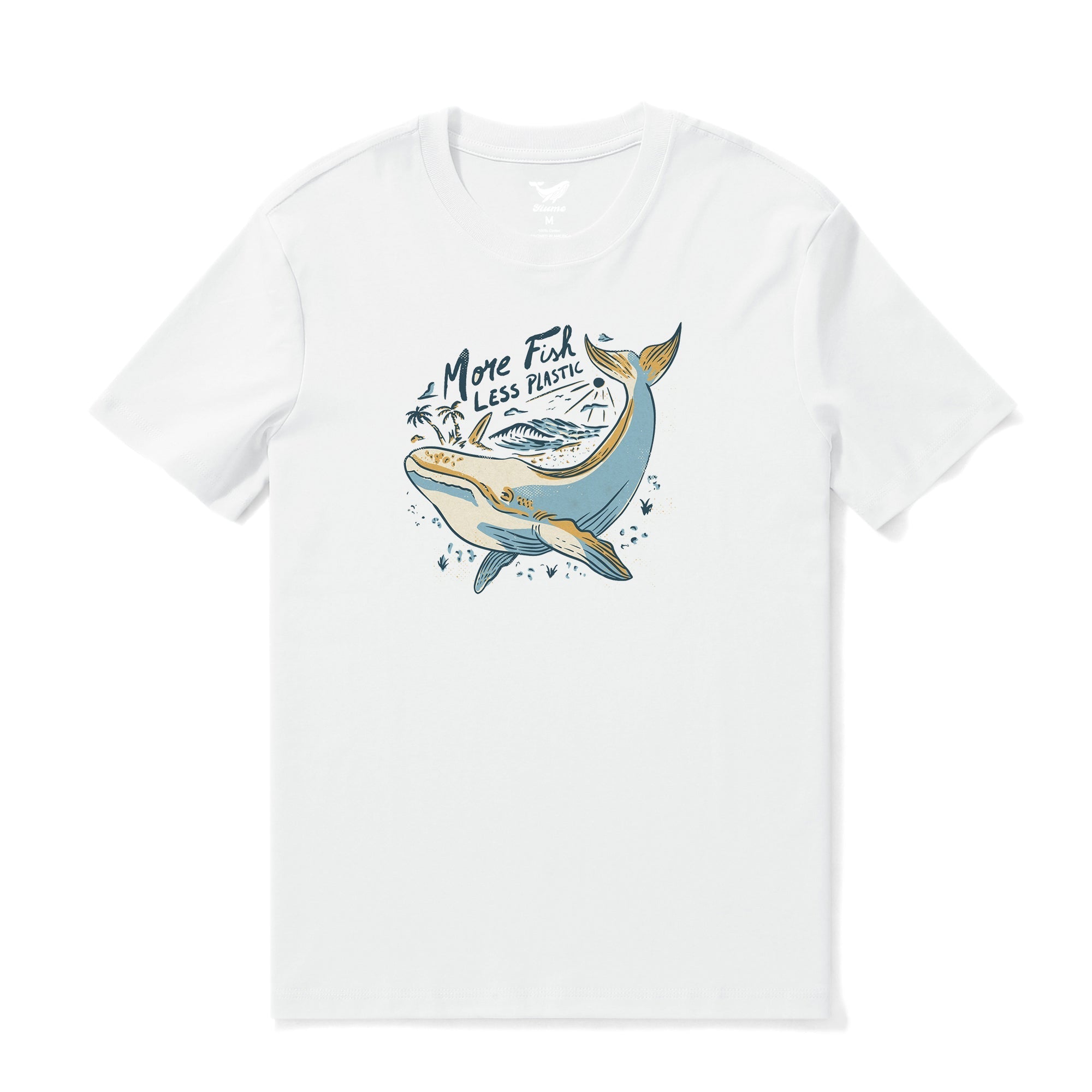 Hawaiian Tee For Men Save Our Seas Tee Crew Neck 100% Cotton